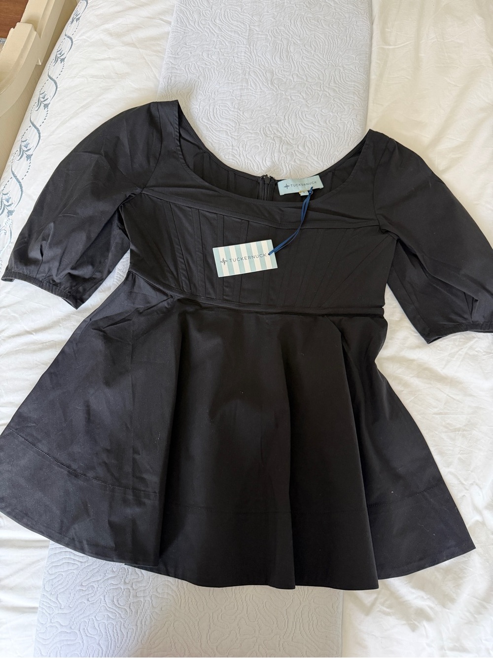 Tuckernuck Black Fit-and-Flare Girl’s Dress